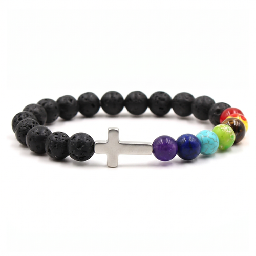 Free Today : Unity Black Cross Bracelet