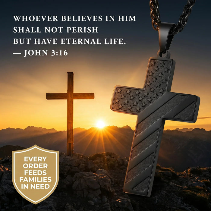 One Nation Cross Necklace
