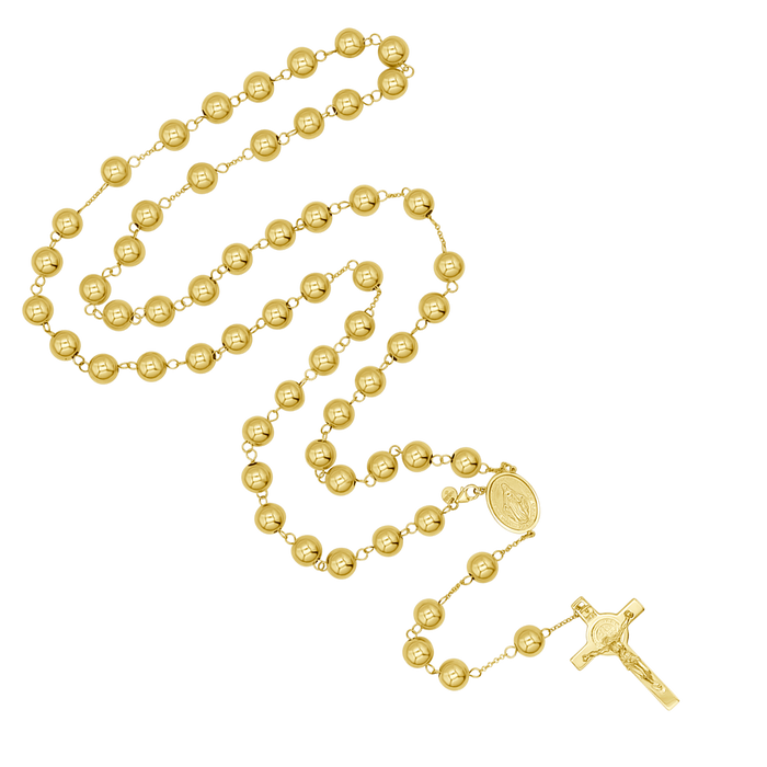 SAINT BENEDICT - ROSARY - GOLD