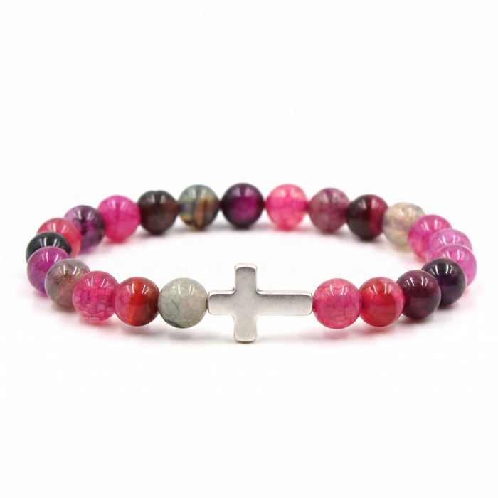 Free Today : Rose Garden Cross Bracelet