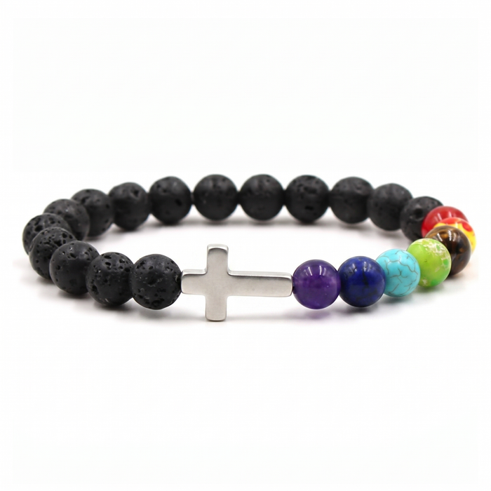 Free Today : Unity Black Cross Bracelet