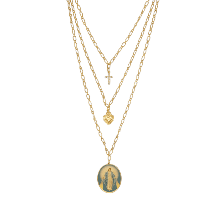MIRACULOUS MEDAL - LAYERED NECKLACE