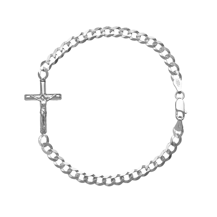CRUCIFIX - BRACELET - SILVER